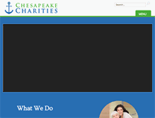 Tablet Screenshot of chesapeakecharities.org